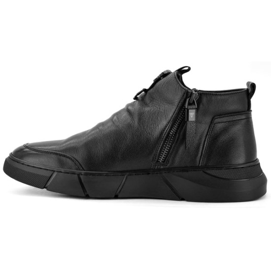 ecco boot men black